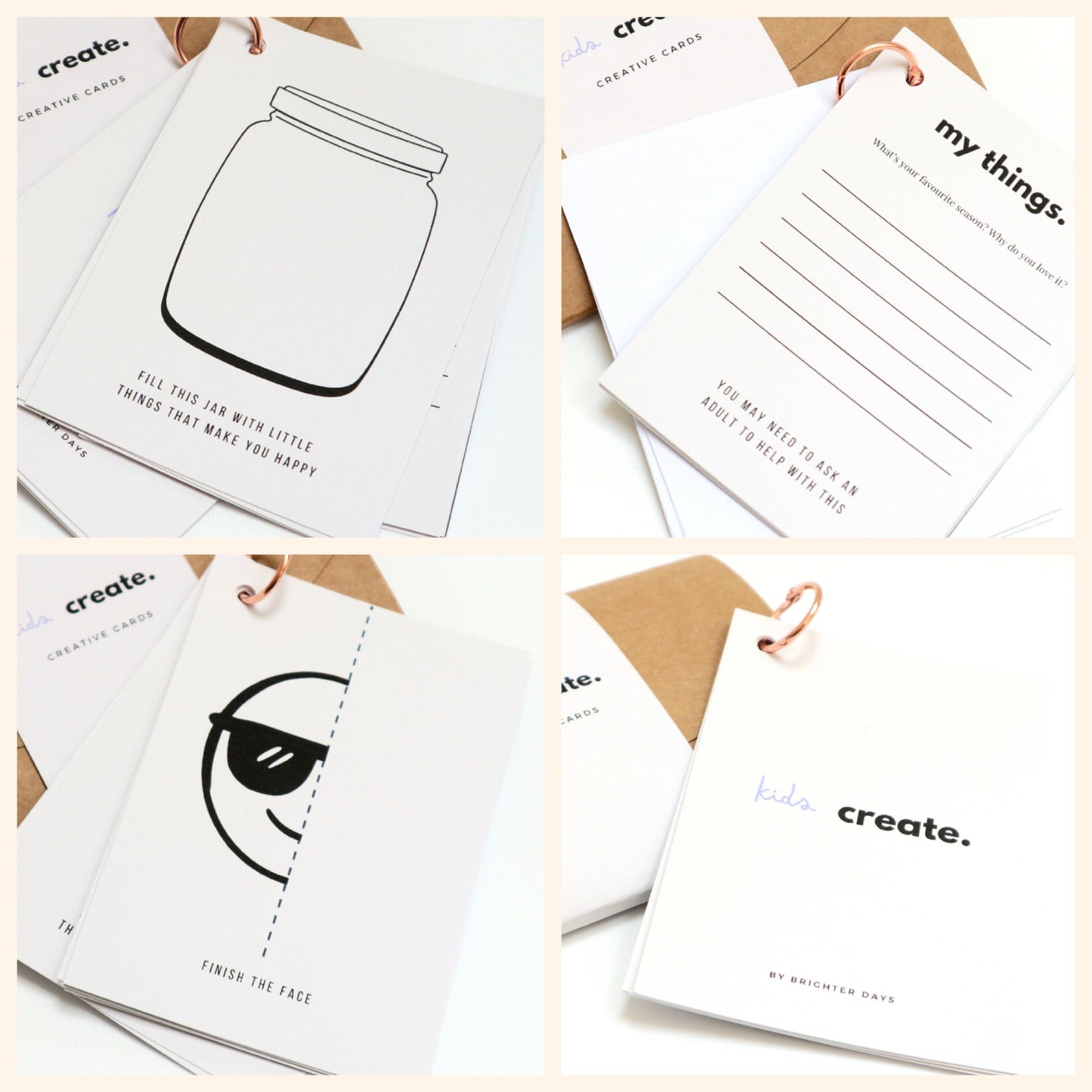 FREE Summer Kids Creative Cards
